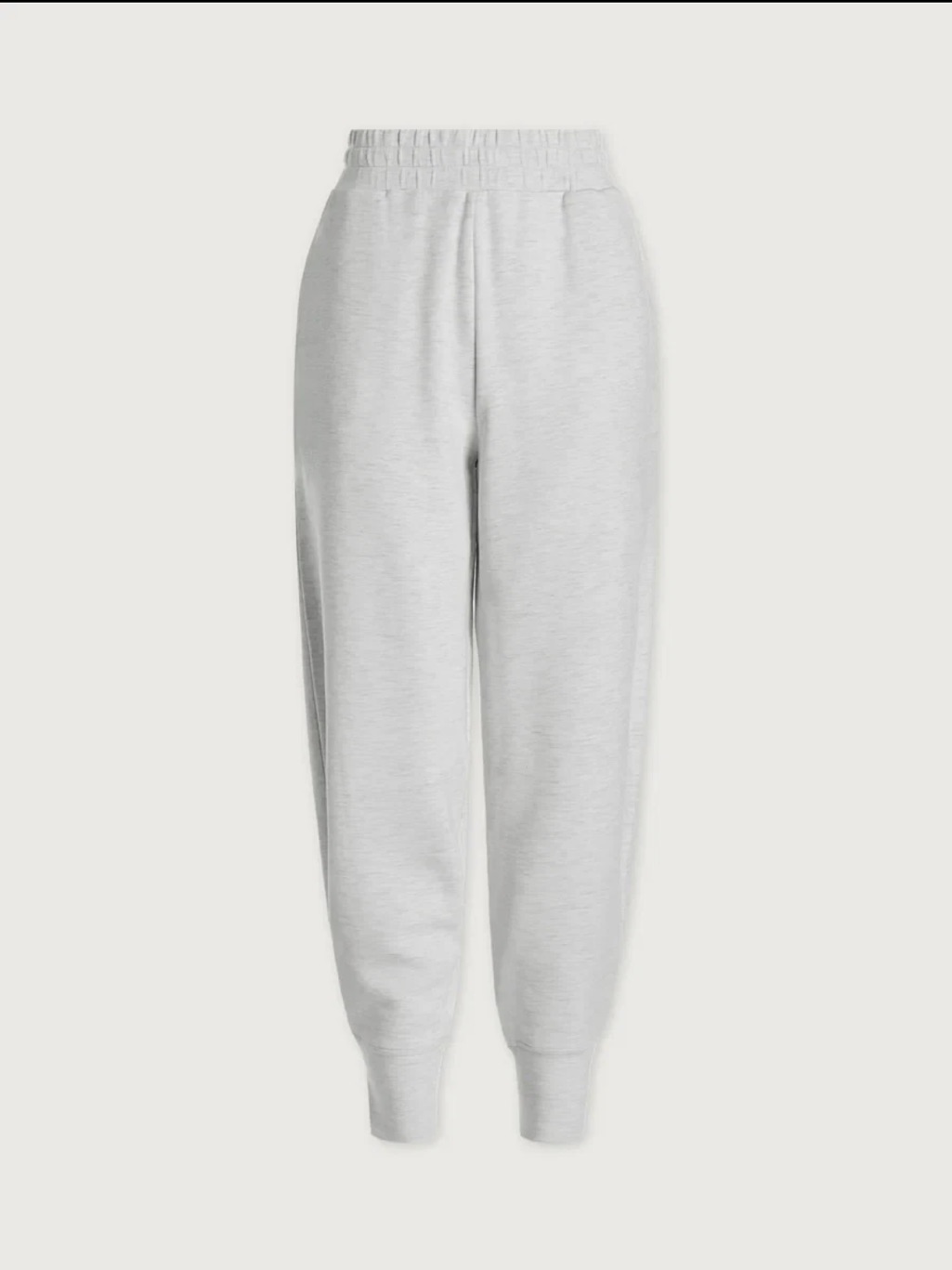 Varley Light Gray High-Waist Track Pants